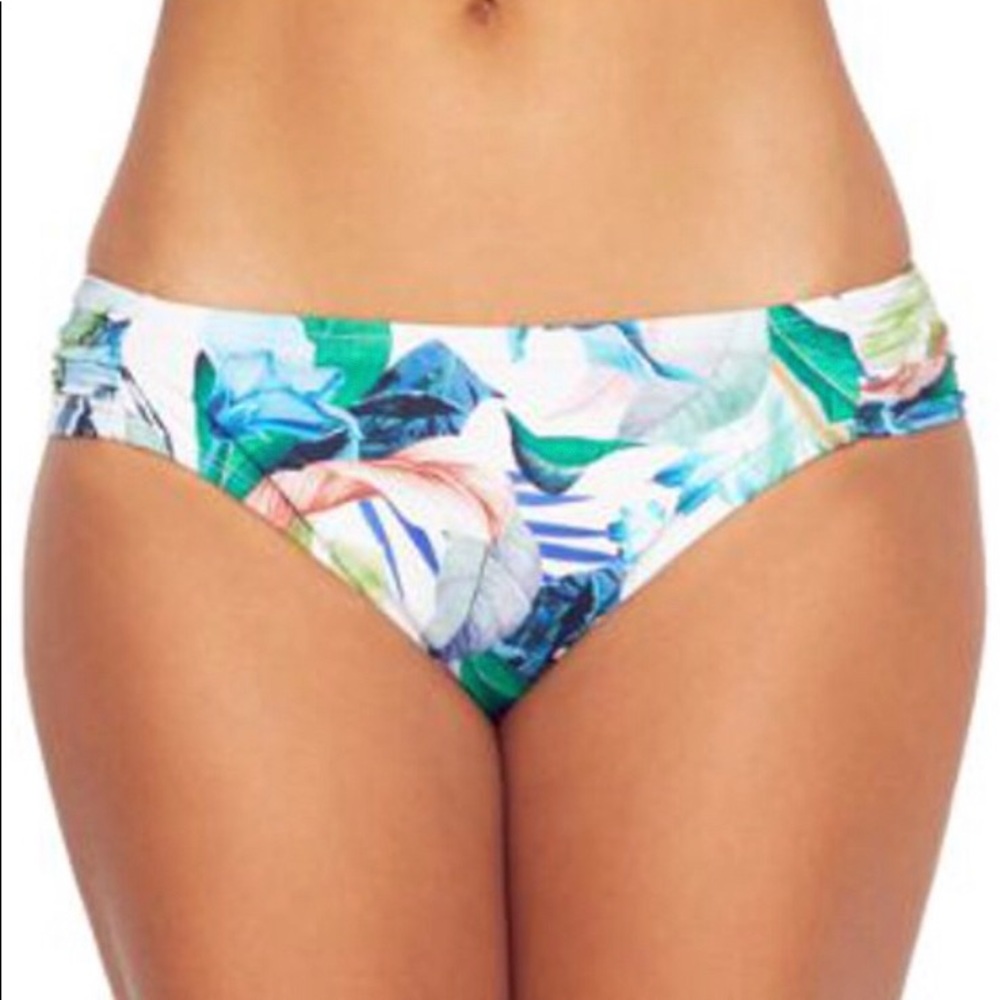 NEW La Blanca Women’s tankini 2 piece swimsuit in white/green -size 10 - Picture 9 of 10